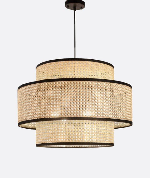 Boho Handcrafted Rattan Pendant Ceiling
