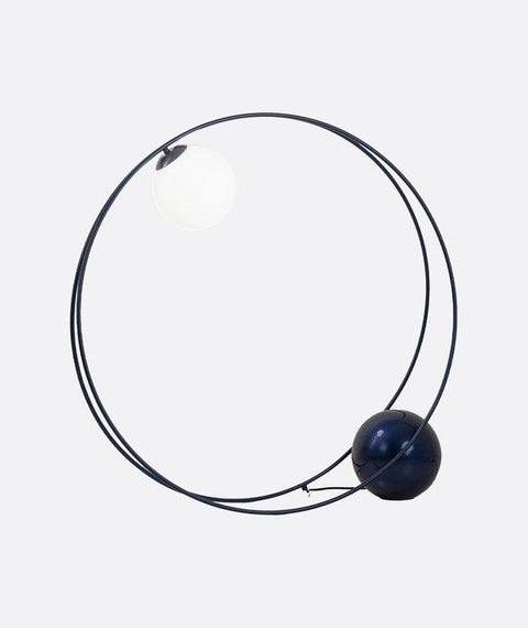 Artistic Navy Blue Floor Lamp