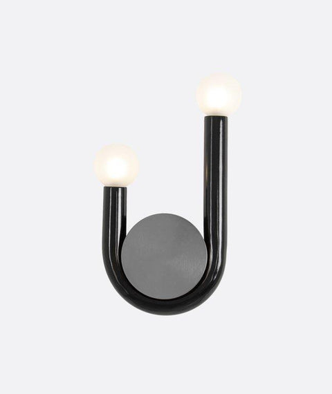 Armed Black Wall Lamp
