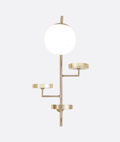 Contemporary Gold Wall Light