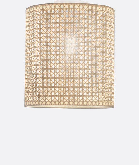 Boho Handcrafted Rattan Flush Mounted Ceiling