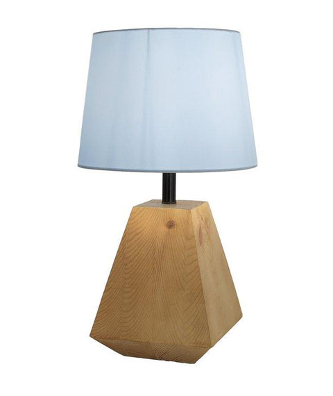 Scandinavian baby blue Wood Table Lamp