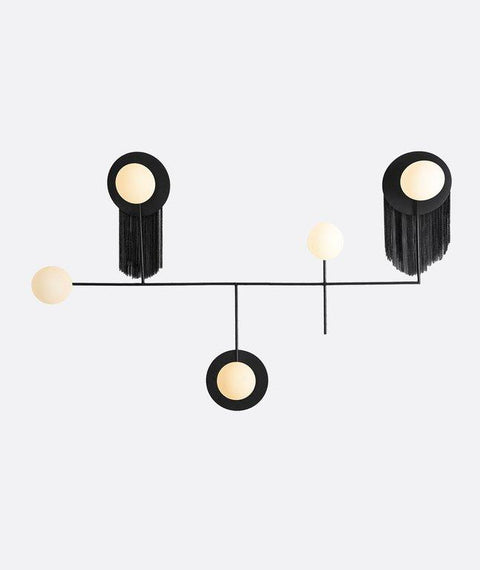 Modern Black Track Wall Unit