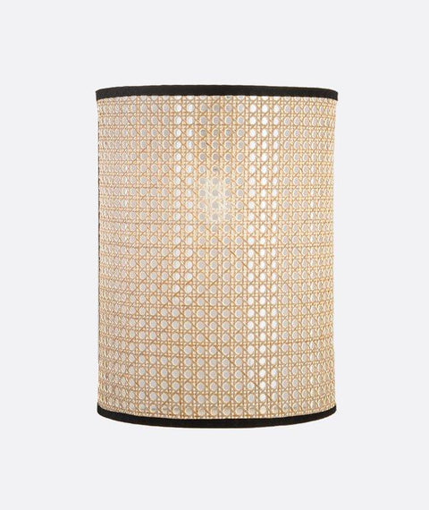 Decorative Cylinder Rattan Wall Light