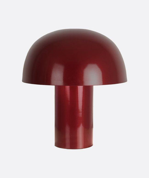Modern Metallic Red Table Lamp
