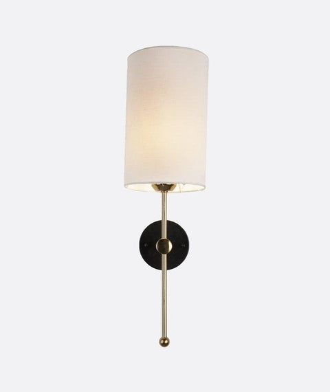 Minimalist White Shaded Wall Lamp