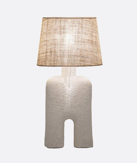 Boho Burlap Table Lamp