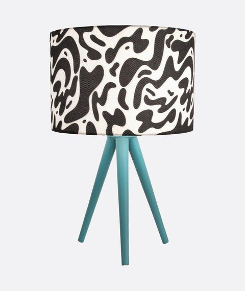Tripod  Printed Shaded Table Lamp