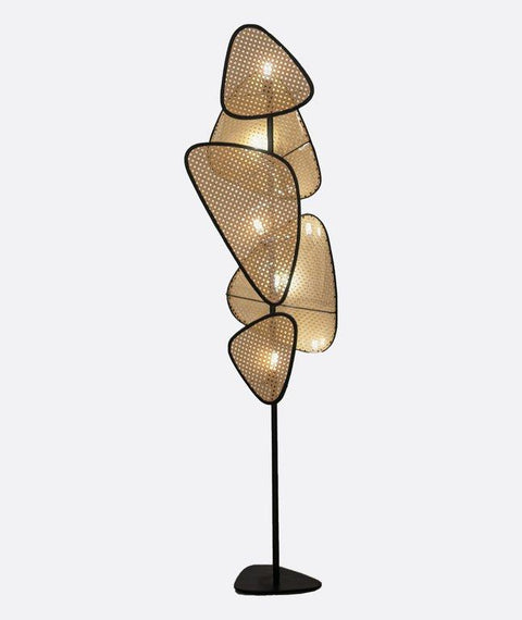 Rattan Sheets Floor Lamp