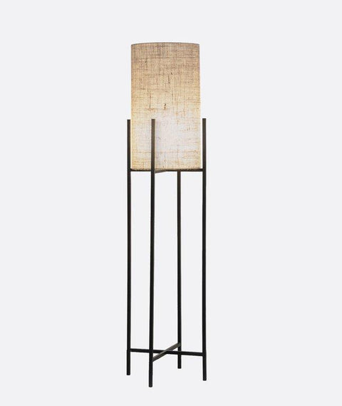Burlap Shaded Floor Lamp