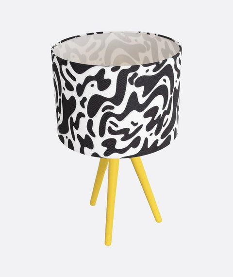 Tripod  Printed Shaded Table Lamp