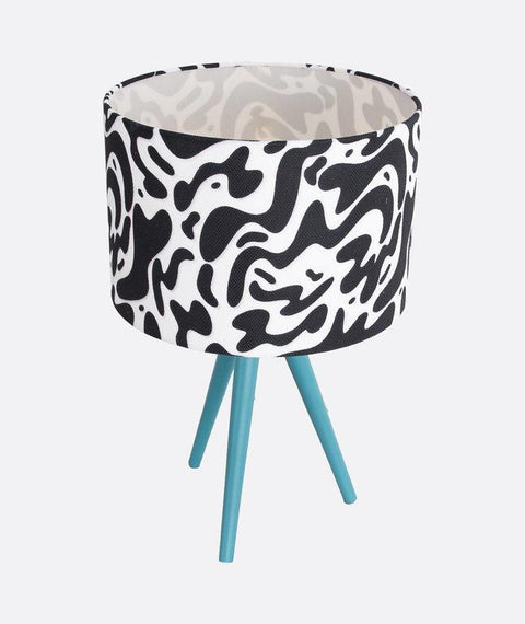 Tripod  Printed Shaded Table Lamp