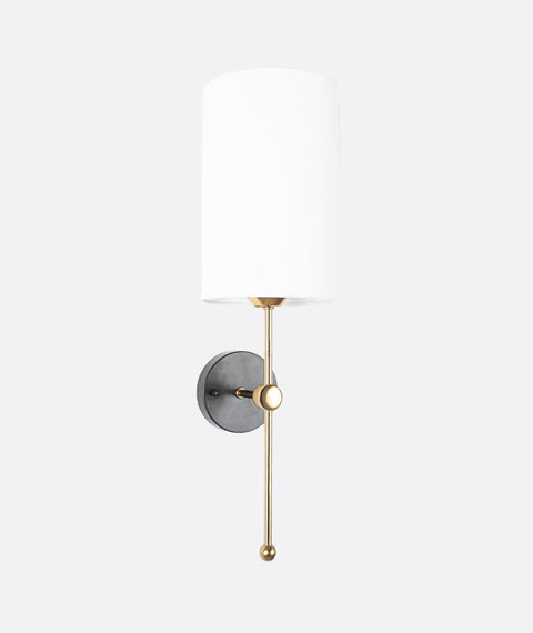 Minimalist White Shaded Wall Lamp