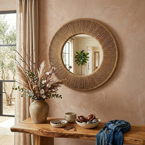 Boho Jute Ropes Mirrorc