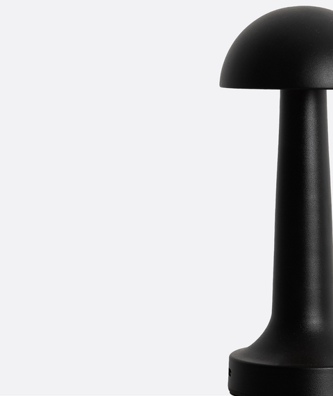 Black Half Sphere LED Table Lamp