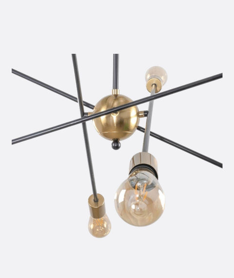 Modern Black Sputnik Chandelier