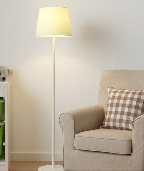 Modern White And yellow Torchiere