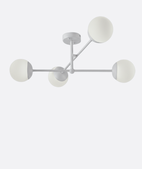 Modern Grey Branched Chandelier