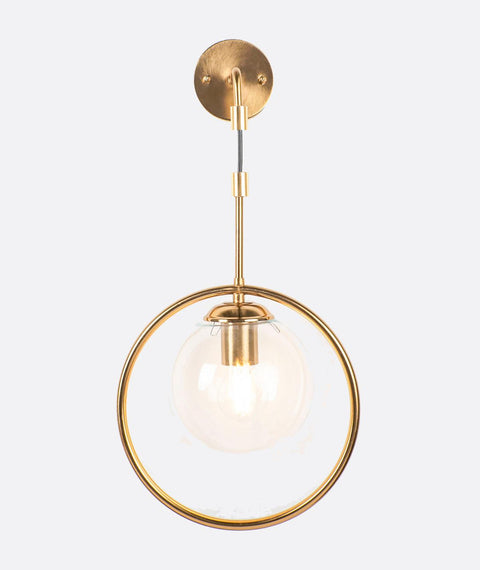 Contemporary Gold Mounted Wall Lamp