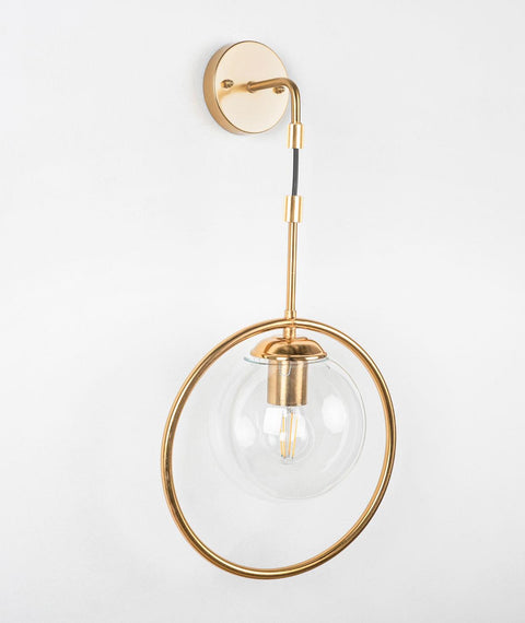Contemporary Gold Mounted Wall Lamp