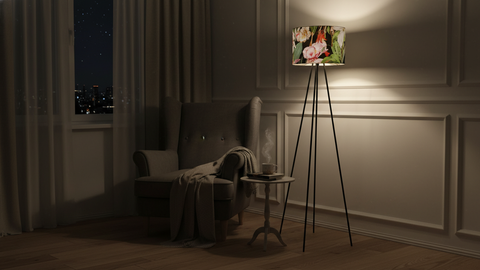 Colorful Tripod Floor Lamp