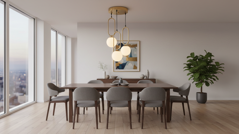 Trio Brass Pendant Ceiling