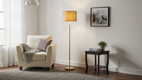 Modern Beige Stand Lamp