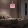 Contemporary Pink Powder  Shaded Pendant
