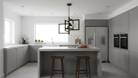 Industrial Black Single pendant