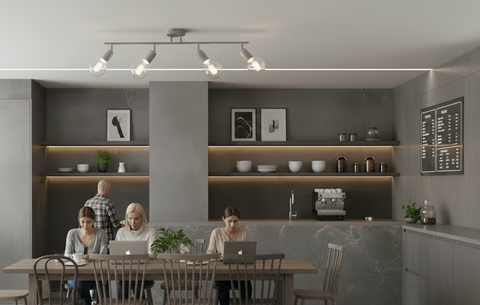 Minimalist Grey Ceiling Lamp