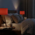 Modern Red Tripod Table Lamp