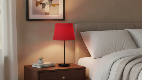 Minimalist Orange Table Lamp