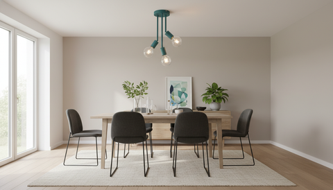 Minimalist Turquoise Ceiling Lamp