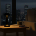 Black Half Sphere LED Table Lamp