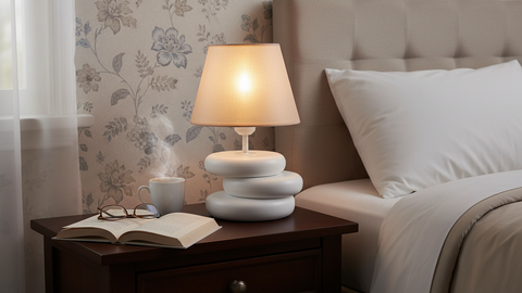 White Mesh Table Lamp