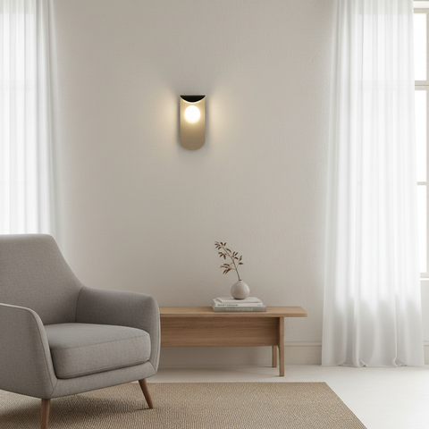 Minimalist Grey Wall Lamp