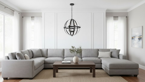 Rustic Black Chandelier