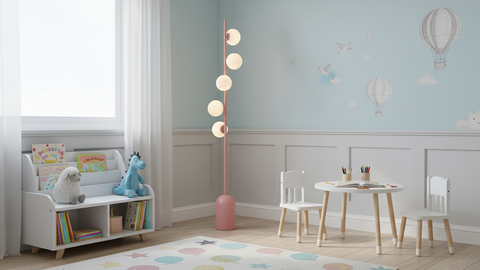 Modern Pink Powder Floor Lamp