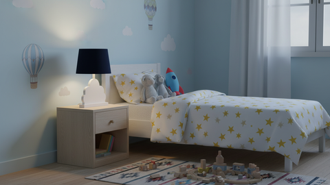 Dark Blue Table Lamp