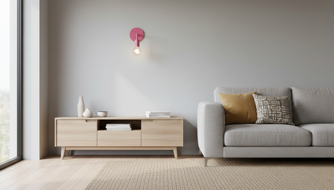 Pink Kids Wall Lamp