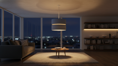Contemporary Dark Grey Shaded Pendant