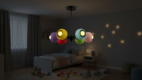 Multi Color Sputnik Chandelier