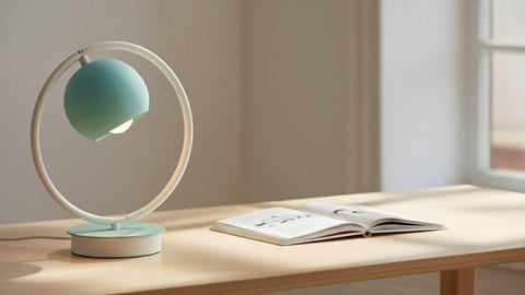 Stylish Baby Blue Table Lamp