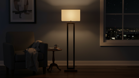 Modern Brown Floor Lamp