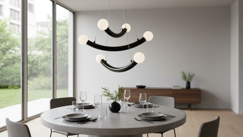 Modern Black Pendant