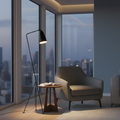 Modern Black Tripod Floor Lamp