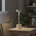 White Metal Table Lamp
