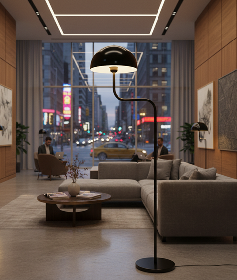 Black Playful Floor Lamp