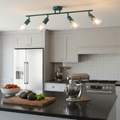 Minimalist Turquoise Track Ceiling Lamp