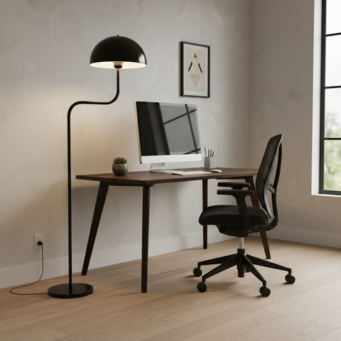 Black Playful Floor Lamp